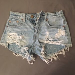 América Eagle denim shorts